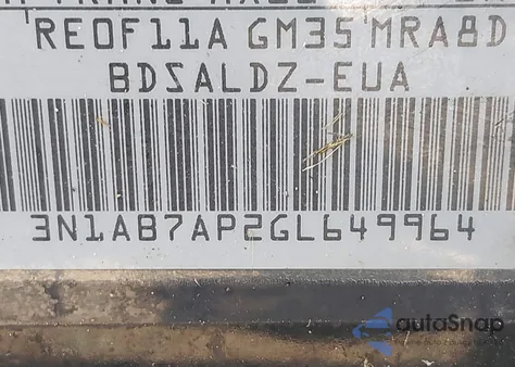 2016 Nissan Sentra Fe+ S/S/Sl/Sr/Sv из США, поврежденный, VIN 3N1AB7AP2GL649964